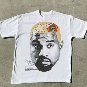 White Graphic Tee with Iconic Design